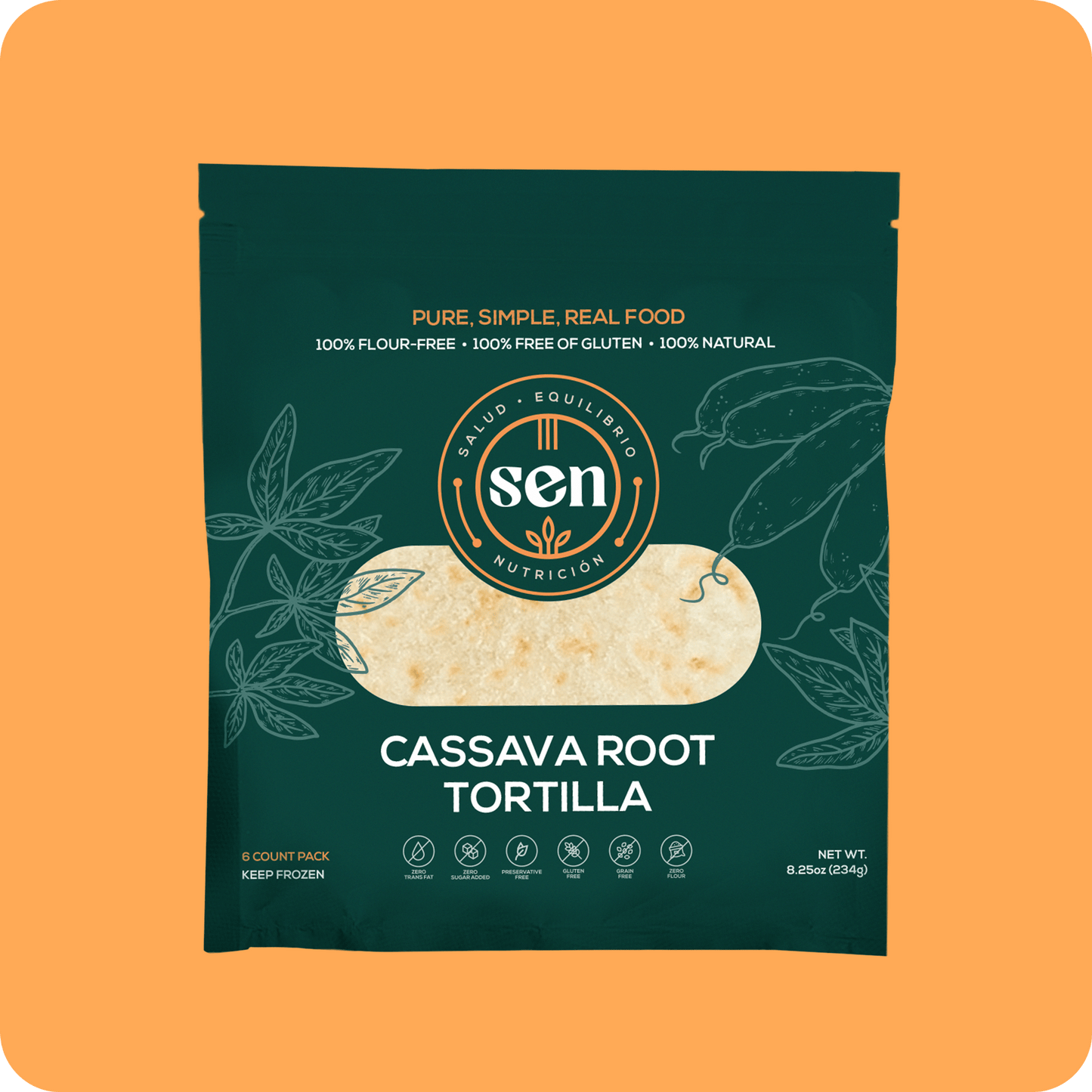 Cassava Root Tortillas | Half or Full Case