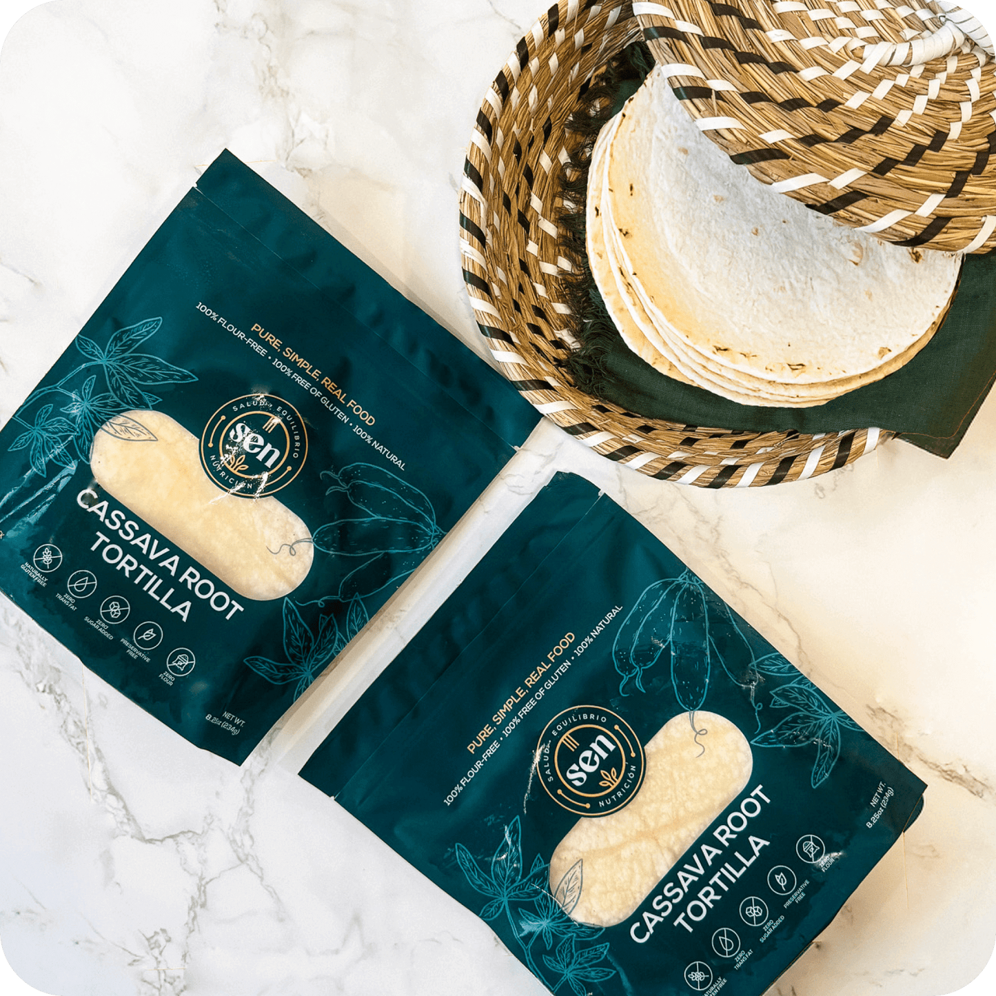 Cassava Root Tortillas | Half or Full Case